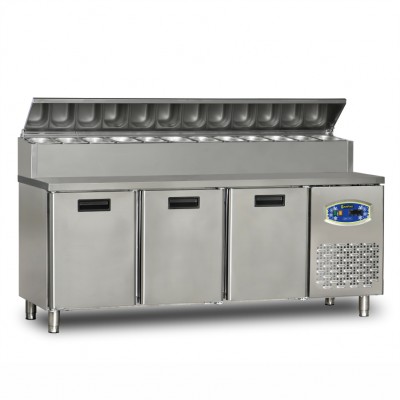 22TBF3S-PA70 3 DOOR LOW MOUNTED PIZZA PREPARATION CABINET
