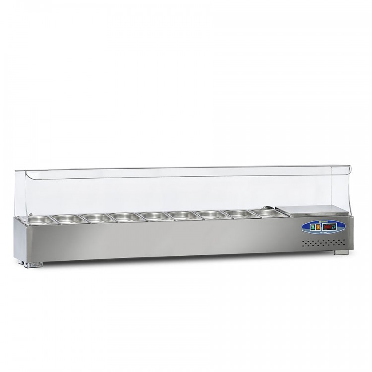 22SBS09-18 SOĞUTMALI SET ÜSTÜ SALAD BAR 9 KÜVET